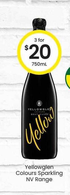 The Bottle O Yellowglen colours sparkling nv range offer
