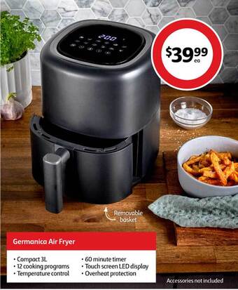 Coles Germanica air fryer offer