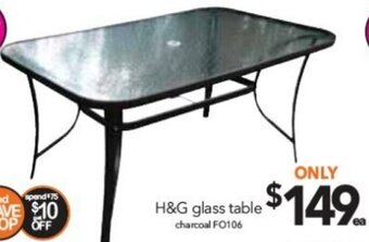 Cheap as Chips H&G Glass Table offer