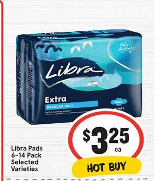 IGA Libra pads offer