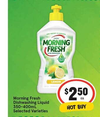 IGA Morning fresh dishwashing liquid offer