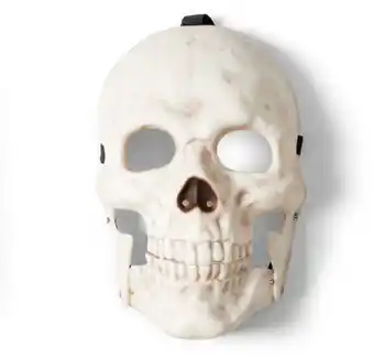 Halloween skull mask with moving jaw