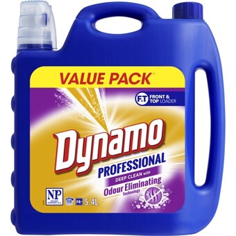 BIG W Dynamo professional liquid laundry detergent 5.4l offer