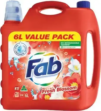BIG W Fab perfume indulgence liquid laundry detergent 5.4l offer