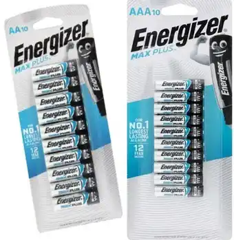 BIG W Energizer max plus aa & aaa 10-pack offer