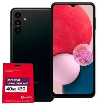 BIG W Vodafone samsung a13 offer