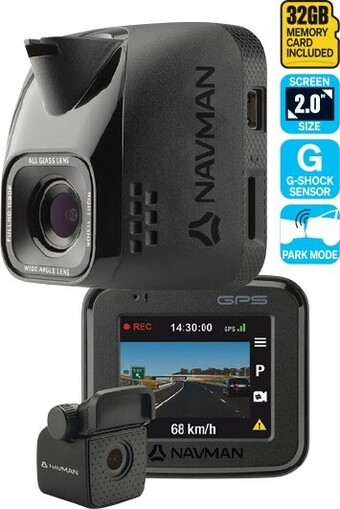 SuperCheap Auto Navman 1080p fhd front & rear dash cam^ offer