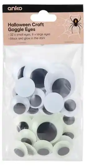 Kmart Halloween craft google eyes offer