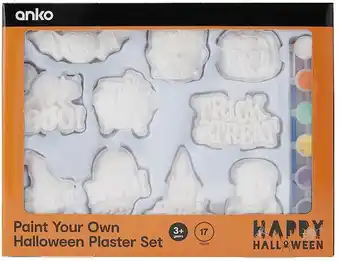 Kmart 17 piece paint your own halloween plaster set offer