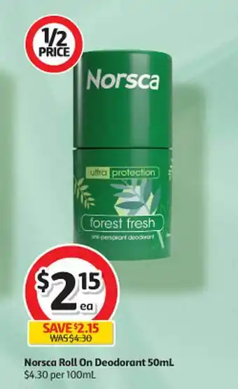 Coles Norsca roll on deodorant offer