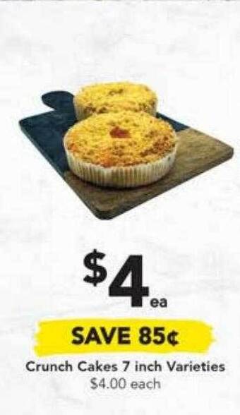 Drakes Crunch cakes 7 inch varieties offer