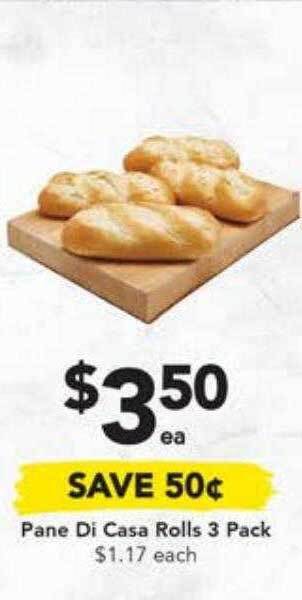 Drakes Pane di casa rolls 3 pack offer