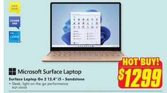 The Good Guys Microsoft surface laptop go 2 12.4 offer
