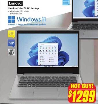 The Good Guys Lenovo ideapad slim 3i 14 laptop offer