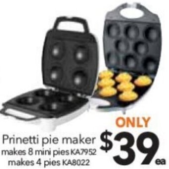 Cheap as Chips Prinetti Pie Maker offer