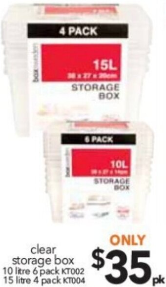 Cheap as Chips Clear Storage Box offer
