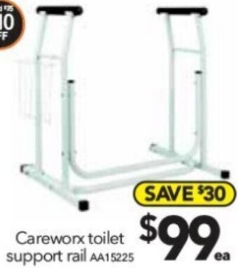 Cheap as Chips Careworx Toilet Support Rail offer
