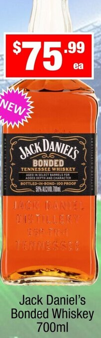 Liquor Stax Jack Daniel's Bonded Whiskey 700ml offer