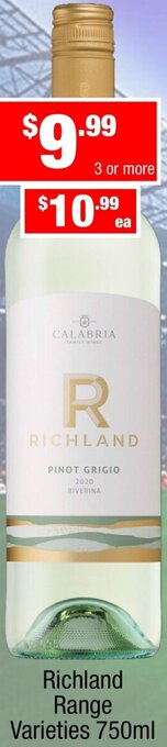 Liquor Stax Richland Range Varieties 750ml offer