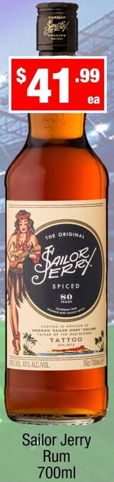 Sailor Jerry Rum 700ml