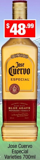 Liquor Stax Jose Cuervo Especial Varieties 700ml offer