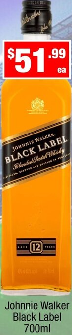 Liquor Stax Johnnie Walker Black Label 700ml offer