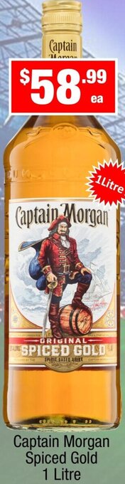 Captain Morgan Spiced Gold 1 Litre