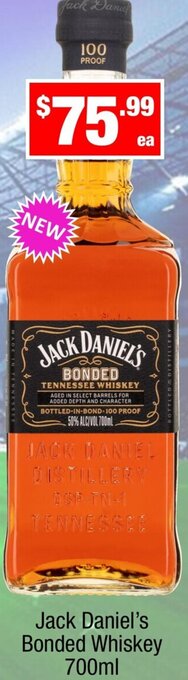 Liquor Stax Jack Daniel's Bonded Whiskey 700ml offer
