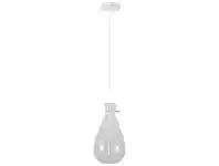 LivingStyles Orson Glass Pendant Light, White offer