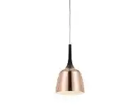 LivingStyles Polk Metal Pendant Light, Small, Copper / Black offer