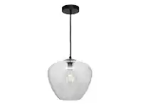 LivingStyles Helena Glass Pendant Light, Small, Clear offer