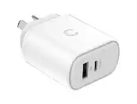 Officeworks Cygnett PowerPlus 32W Dual Port Wall Charger White offer
