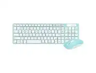 Officeworks Bonelk KM-322 Slim Wireless Keyboard & Mouse Combo Teal offer