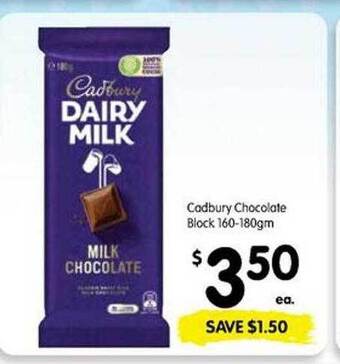 Spar Cadbury chocolate block offer