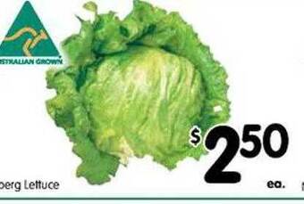 Spar Iceberg lettuce offer