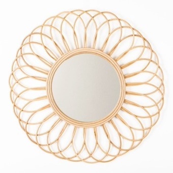 Pillow Talk Tali rattan mirror by m.u.s.e. offer