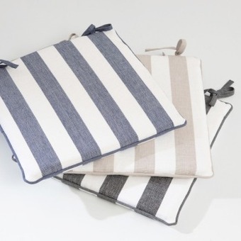 Riviera wide stripe chair pad by habitat