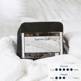 Pillow Talk Hotel & home superior 500gsm microfibre quilt by hilton offer