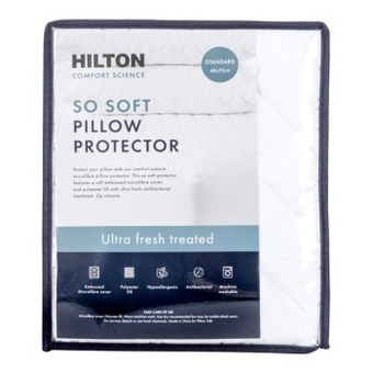Pillow Talk Comfort science so soft pillow protector by hilton offer