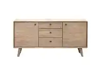 LivingStyles Vasto Acacia Timber 2 Door 3 Drawer Buffet Table, 160cm offer
