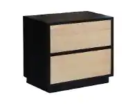 LivingStyles Kimis Messmate Timber 2 Drawer Bedside Table offer