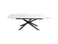 LivingStyles Airin Glass & Ceramic Top Extendable Dining Table, 180-220cm offer