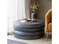 LivingStyles Raffe Metal Round Coffee Table, 80cm offer