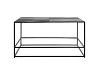 LivingStyles Harison Metal Square Coffee Table, Antique Silver offer
