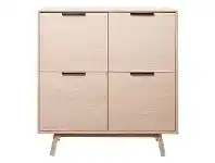 LivingStyles Capri White Oak Timber Cupboard, 120cm offer