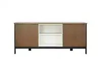LivingStyles Jarvy Wooden 2 Door Sideboard, 186cm, Cocoa offer