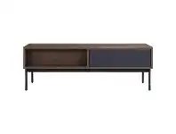 LivingStyles Miller Coffee Table, 120cm, Walnut / Gunmetal offer