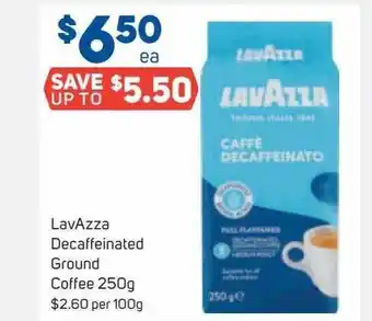 Foodland Lavazza decaffeinated ground coffee offer
