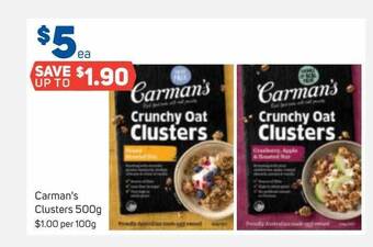 Foodland Carman's clusters offer