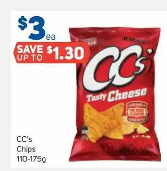 Foodland Cc's chips 110-175g offer